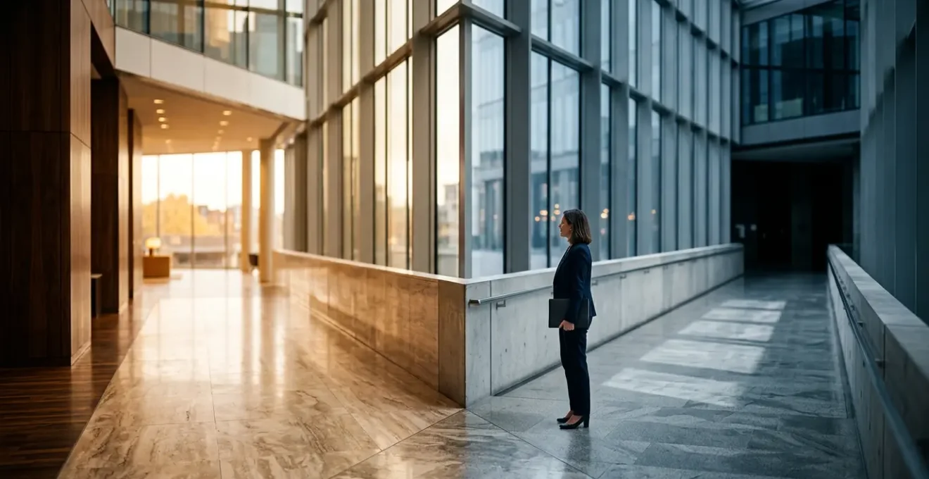 Strategic investment decision symbolized by dual pathways diverging in modern financial landscape