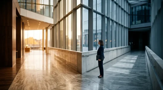Strategic investment decision symbolized by dual pathways diverging in modern financial landscape