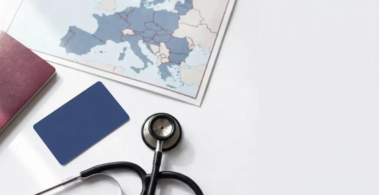 UK traveler's essentials for European healthcare access including medical documentation and health card
