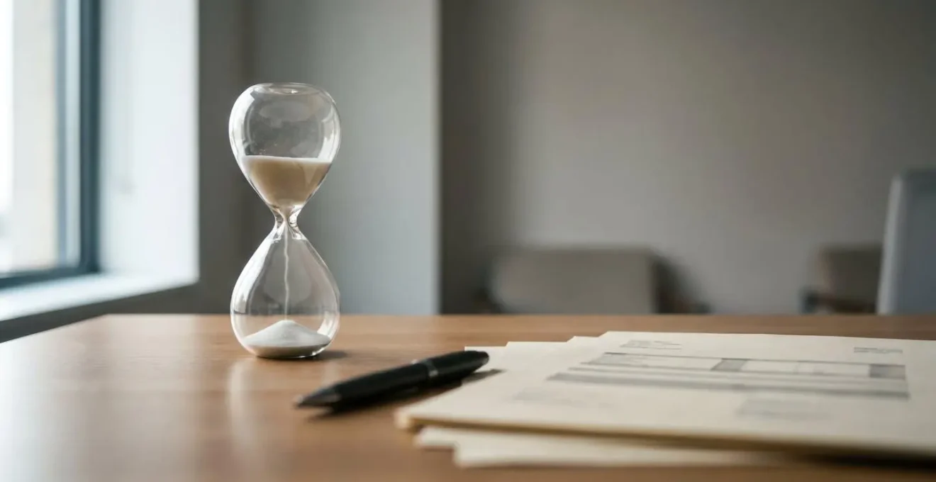 Editorial tax planning concept with natural deadline urgency atmosphere